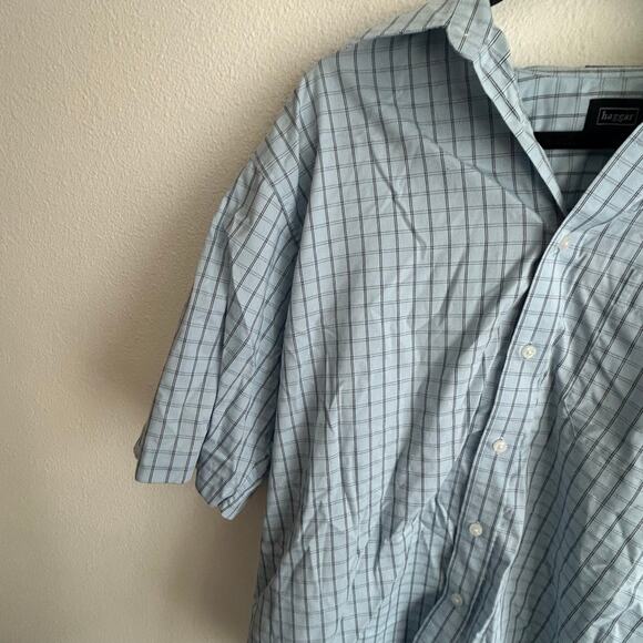 Hagger Short Sleeve Button Down‎ Straight Pocket Shirt XL - Picture 2 of 5